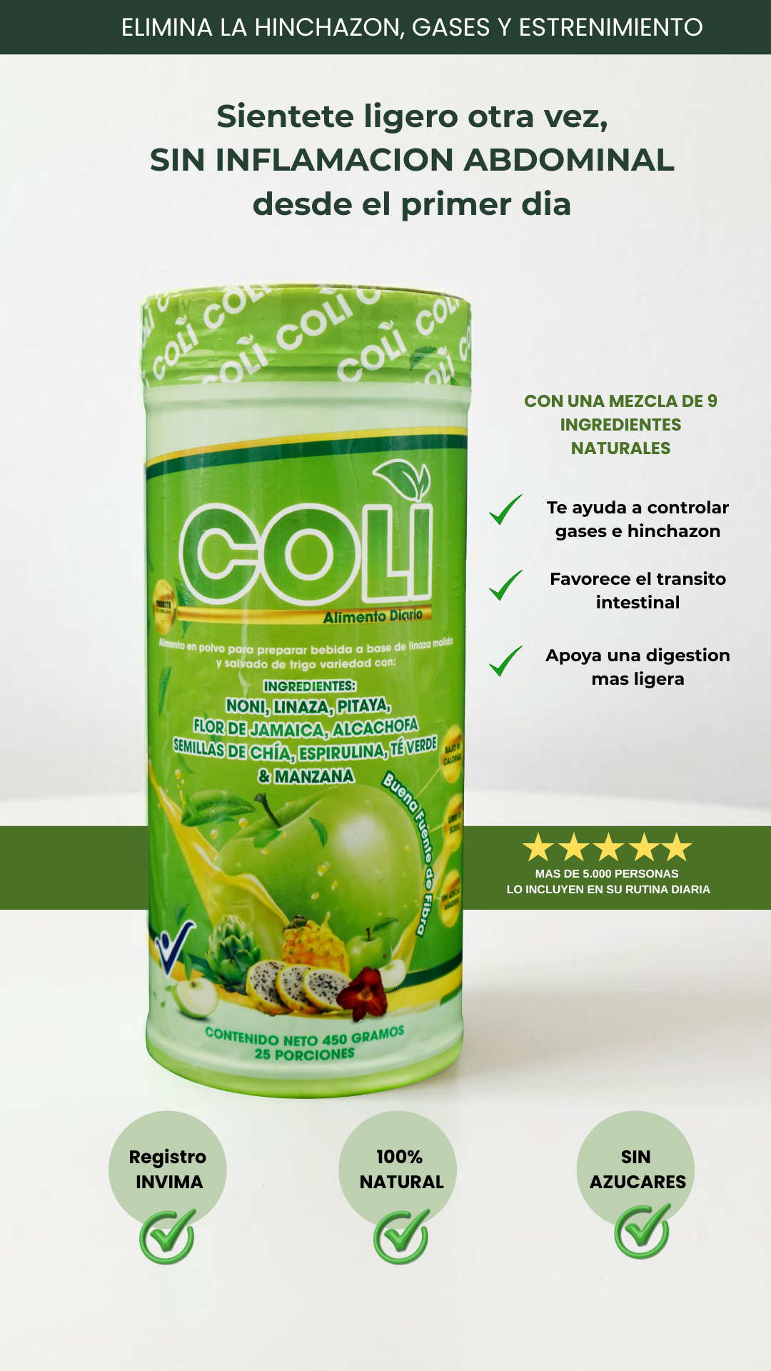 Coli Fibra Prebiótica